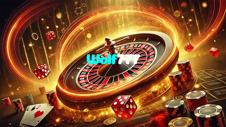 Wolf777 casino presented on mobile device in Pakistan with slots and live games